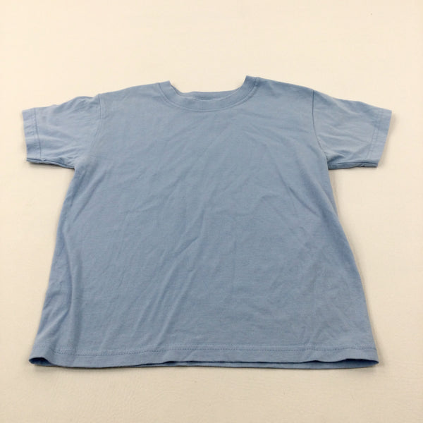 Blue Cotton T-Shirt - Boys 6-7 Years