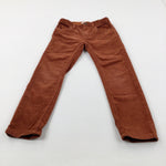 Tan Cord Trousers With Adjustable Waist - Boys 6-7 Years