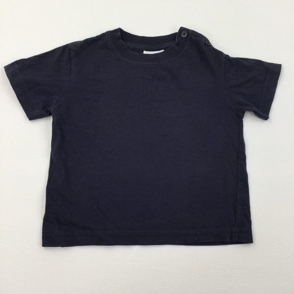 Navy Cotton T-Shirt - Boys 18 Months