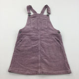 Dusky Pink Corduroy Dungaree Dress - Girls 12 Years