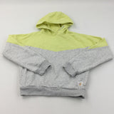 Yellow & Grey Hoodie Sweatshirt - Girls 11-12 Years