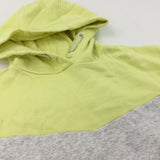 Yellow & Grey Hoodie Sweatshirt - Girls 11-12 Years