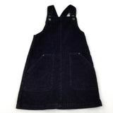 Black Cord Dungaree Dress - Girls 6-7 Years