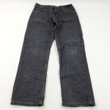 Black Denim Jeans with Adjustable Waistband - Boys 13 Years