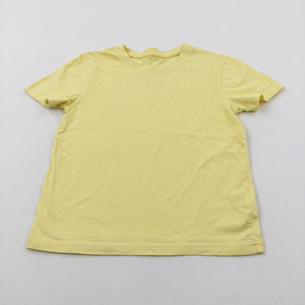 Yellow Cotton T-Shirt - Boys 7-8 Years