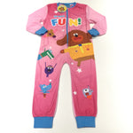 'So Much Fun' Hey Duggee Pink Fleece Onesie - Girls 4-5 Years