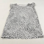 Spotty Black & White T-Shirt - Girls 12 Years