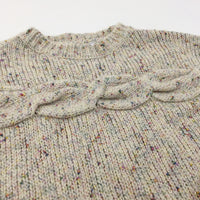 Speckled Cream Knitted Jumper - Girls 12-13 Years