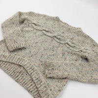 Speckled Cream Knitted Jumper - Girls 12-13 Years