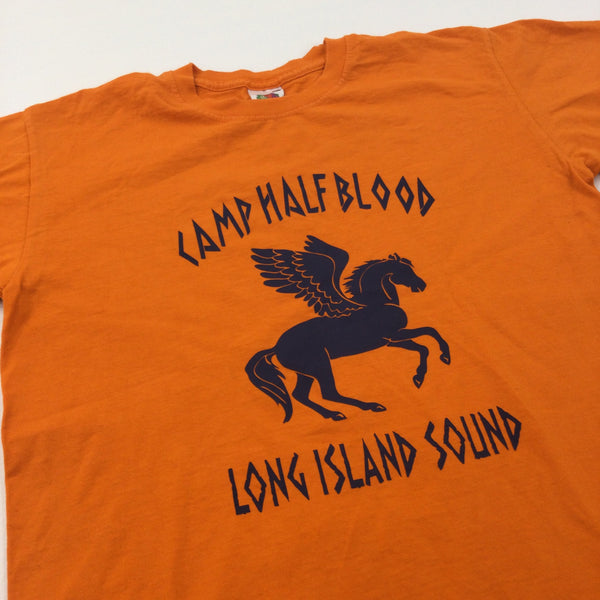 Camp Half Blood Kids T-Shirt Pegasus Horse Long Island Sound