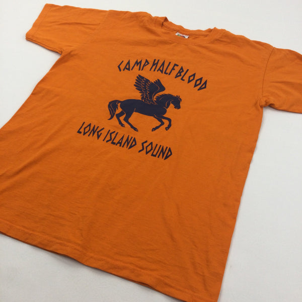 Camp Half Blood Kids T-Shirt Pegasus Horse Long Island Sound