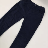 Navy Cord Trousers - Boys 12 Years