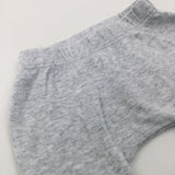 'Laugh, Giggle' Grey Cotton Jersey Trousers - Boys/Girls Newborn