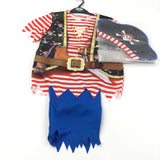 **NEW** Pirate Costume Including Hat - Boys/Girls 9-10 Years