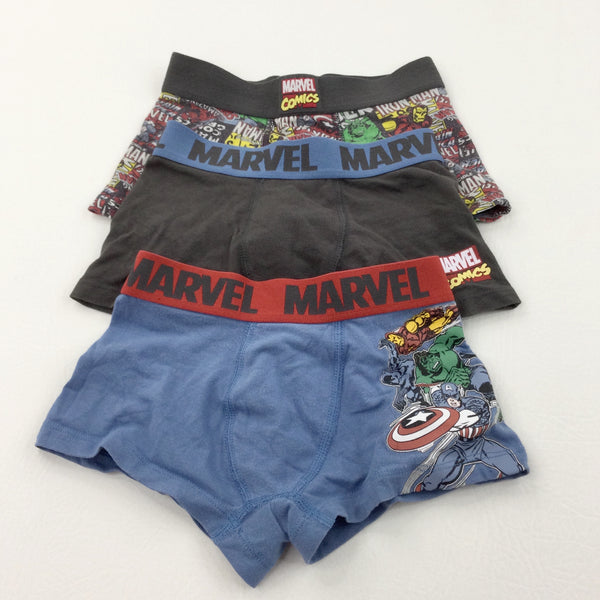 'Marvel' Superheroes - 3 Pairs Boxers/Underpants - Boys 3-4 Years