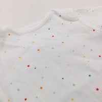 Colourful Stars Cotton Short Sleeve Bodysuit - Boys/Girls Newborn