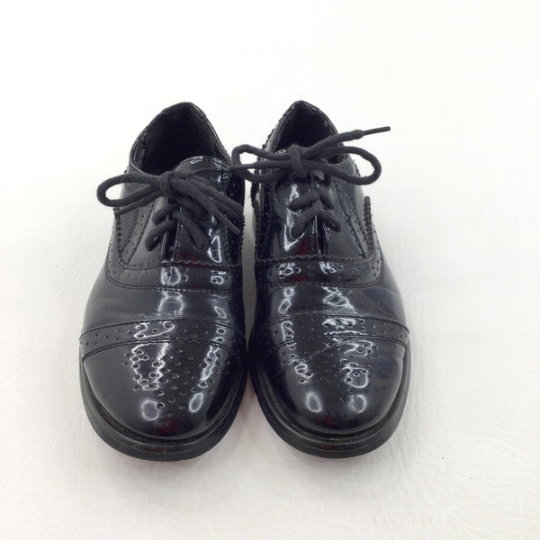Smart Black Lace Up Shoes - Boys - Shoe Size 9
