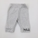 'Minnie' Mouse Embroidered Grey Trousers - Boys/Girls Newborn