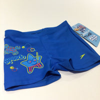 'Speedo' Crab & Starfish Blue Swimming Trunks - Boys 9-12 Months