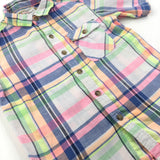 Colourful Check Short Sleeve Shirt - Boys 2-3 Years