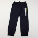 'Future Hero' Black Tracksuit Bottoms - Boys 9-10 Years