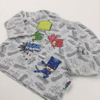 'Team PJ Masks' Grey Long Sleeve Top - Boys 18-24 Months