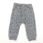 Trees & Triangles Grey Trousers - Boys 9-12 Months