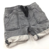 Grey Stetchy Denim Shorts - Boys 18-24 Months