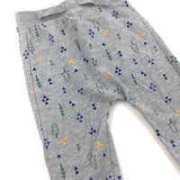 Trees & Triangles Grey Trousers - Boys 9-12 Months