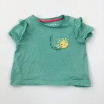 'Pocket Full Of Sunshine' Sun Green T-shirt - Girls Newborn