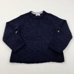 Navy Knitted Jumper - Girls 6-8 Years