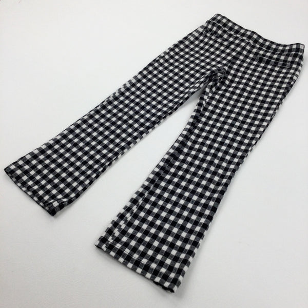Girls checkered trousers outlet