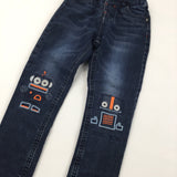 Robot Knees Blue Jeans - Boys 3-4 Years