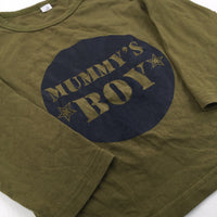 'Mummy's Boy' Khaki Long Sleeve Top - Boys 3-4 Years