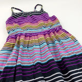 Autograph Colourful Stripes Cotton Sun/Party Dress - Girls 11-12 Years