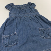 Mid Blue Denim Dress - Girls 18-24 Months