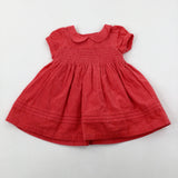 Coral Dress - Girls 0-3 Months