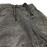 Grey/Black Lightweight Denim Pull On Jeans - Boys 9-12 Months