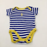 Anchor Striped Blue & White - Boys 3-6 Months