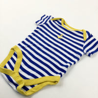 Anchor Striped Blue & White - Boys 3-6 Months