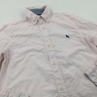 Ram Motif Pale Pink Cotton Shirt - Boys 10-11 Years
