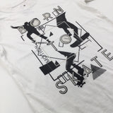 'Born To Skate' White T-Shirt - Boys 5 Years