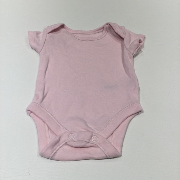 Pink Short Sleeve Bodysuit - Girls Newborn