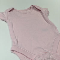Pink Short Sleeve Bodysuit - Girls Newborn