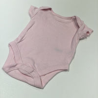 Pink Short Sleeve Bodysuit - Girls Newborn