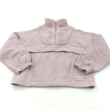 'MMXX1' Lilac Sweatshirt with Fleece Panel - Girls 8-9 Years