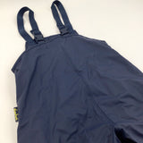 **NEW** Navy Fleece Lined Waterproof Dungarees with Braces - Boys 10-11 Years