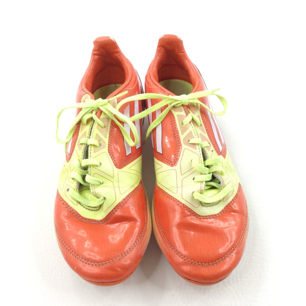 Adidas F-50 Orange & Yellow Moulded Football Boots - Boys/Girls - Shoe Size 5