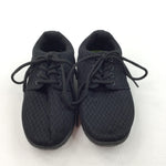 Black Lace Up Trainers - Boys - Shoe Size 10