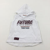 'Future' White Sleeveless Hoodie T-Shirt - Boys 18-24 Months